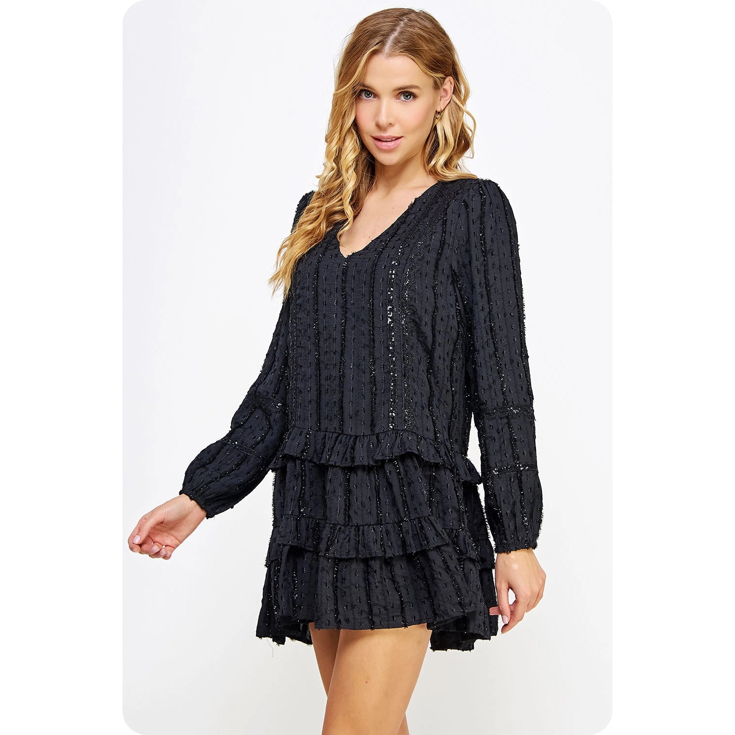 Mora Long Sleeve Mini Dress - Final Sale Item Fashionable Mini Dress with Pockets