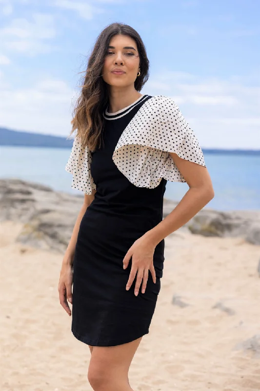 Nikki Mini Dress Fashionable Polka Dot Mini Dress