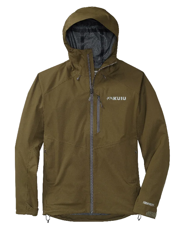 Northridge Rain Jacket | Bourbon Zippered Front Buttoned Front Snap Front
