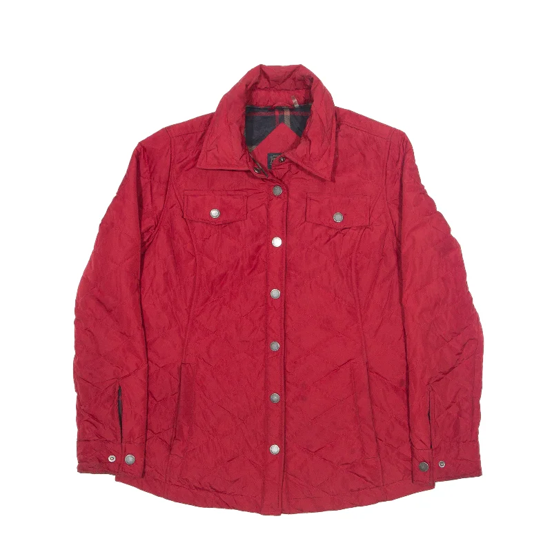 PENDLETON Insulated Quilted Jacket Red Womens M Zippered Jacket Buttoned Jacket Snapped Jacket PENDLETON Insulated Quilted Jacket Red Womens M Zippered Jacket Buttoned Jacket Snapped Jacket