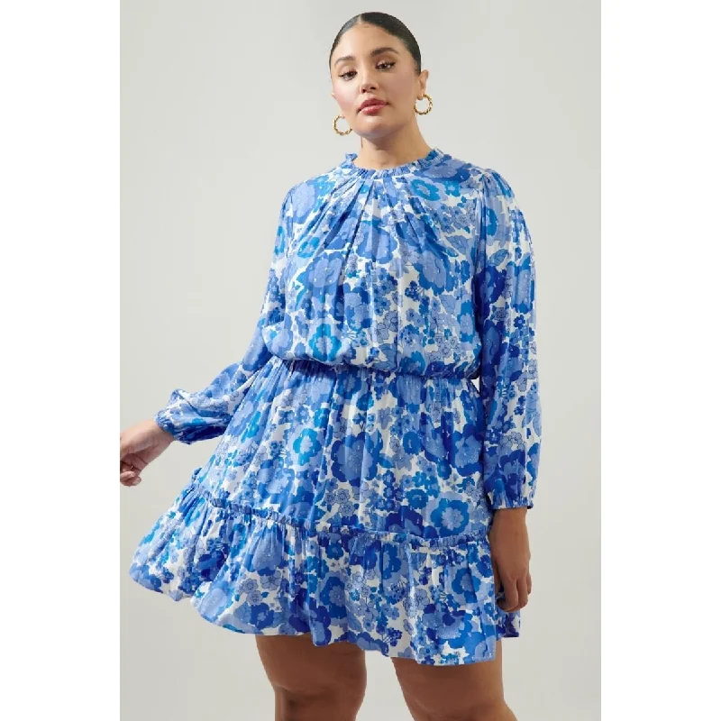 Rosalina Mini Dress - Plus Size- FINAL SALE ITEM Stylish Plaid Mini Dress