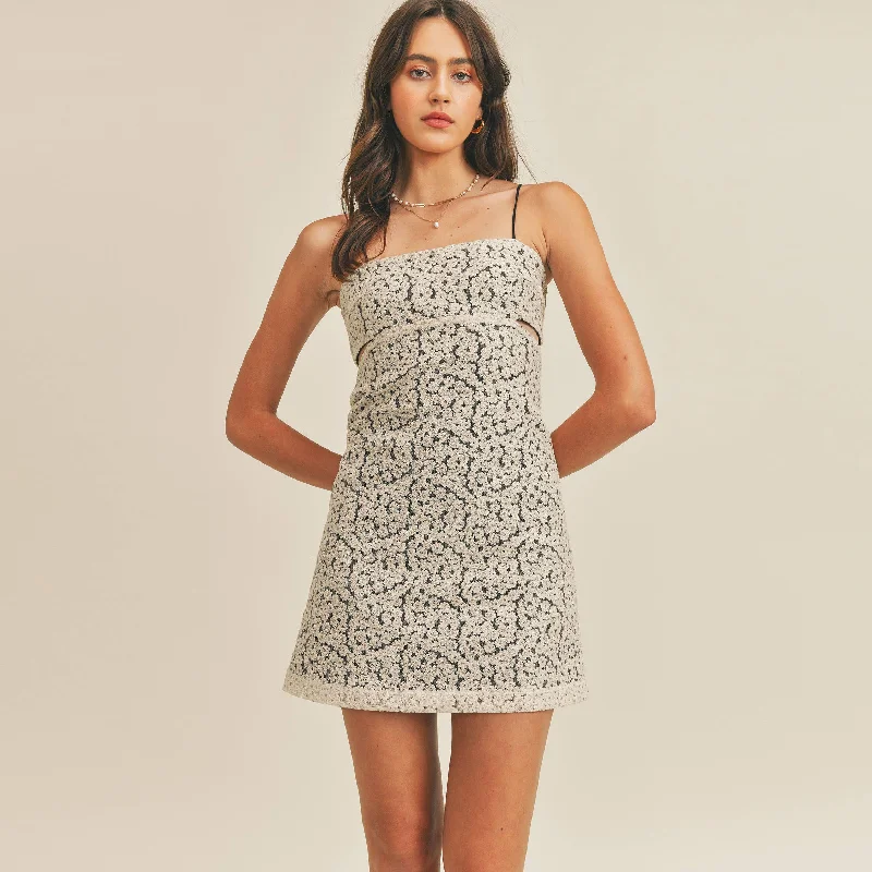 Just Me: Shoulder Strace Lace Mini Dress Trendy Wraparound Mini Dress