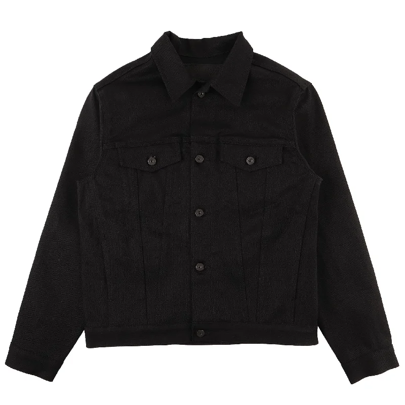 Denim Jacket - Solid Black Selvedge V-Neck Jacket Boat Neck Jacket Square Neck Jacket Denim Jacket - Solid Black Selvedge V-Neck Jacket Boat Neck Jacket Square Neck Jacket
