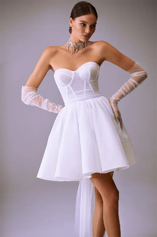 Truly Sensational Strapless Mini Dress Chic Pleated Mini Dress