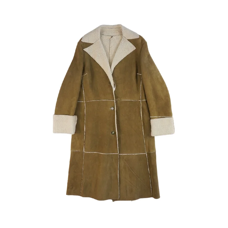 Vera Pelle Shearling Jacket - Women's 48 Herringbone Jacket Checkered Jacket Solid Jacket Vera Pelle Shearling Jacket - Women's 48 Herringbone Jacket Checkered Jacket Solid Jacket