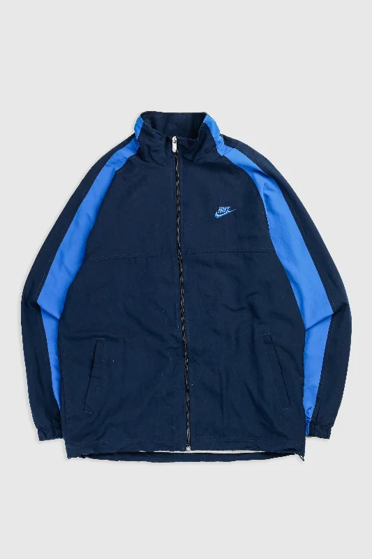 Vintage Nike Windbreaker Jacket - L Notch Collar Peter Pan Collar Cowl Neck