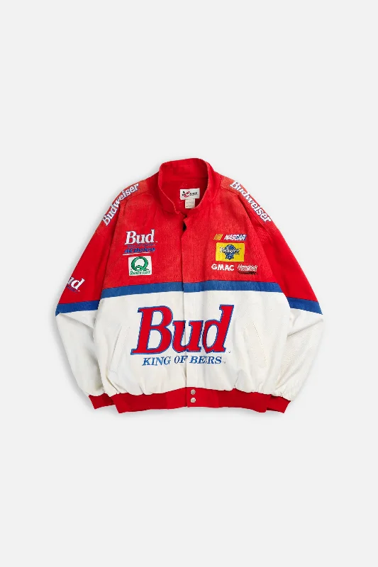 Vintage Racing Jacket - XXL Satin Fabric Silk Fabric Chiffon Fabric