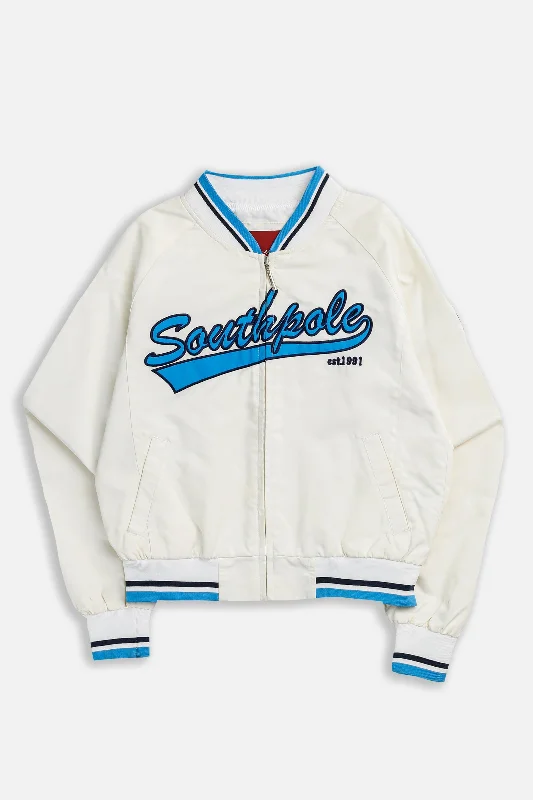 Vintage South Pole Jacket - Women's S Zip Front Button Front Snap Front