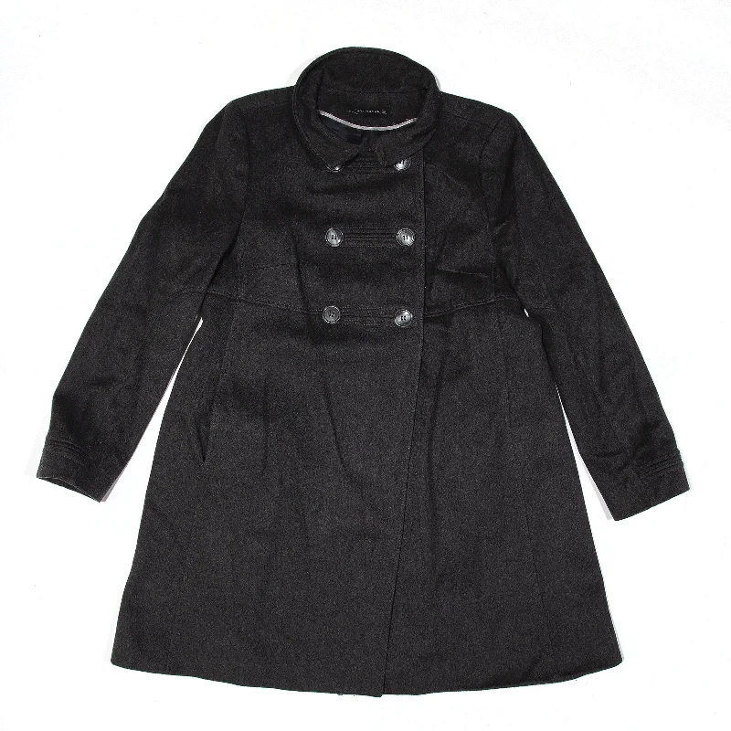 ZARA Jacket Grey Wool Pea Womens L Mesh Jacket Canvas Jacket Denim Jacket