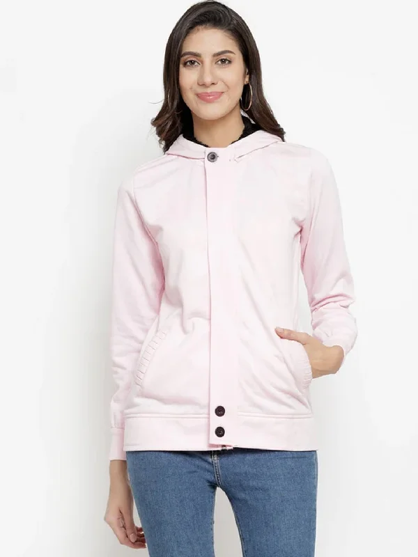 ZARVEY Full Sleeve Solid Women's Jacket Wool Fabric Cashmere Fabric Tweed Fabric