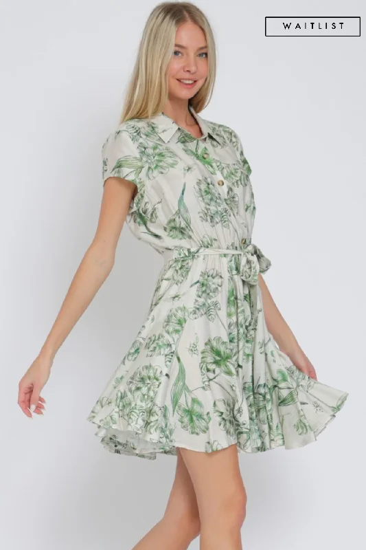 Waitlist 2/15 ♥ Lexa Short Sleeve Floral Print Button Down Mini Dress Green Chic Puff Sleeve Mini Dress Waitlist 2/15 ♥ Lexa Short Sleeve Floral Print Button Down Mini Dress Green Chic Puff Sleeve Mini Dress
