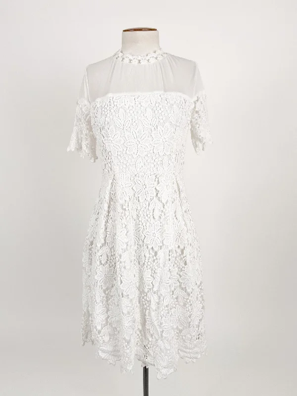Avocado | White Cocktail Dress | Size 8
