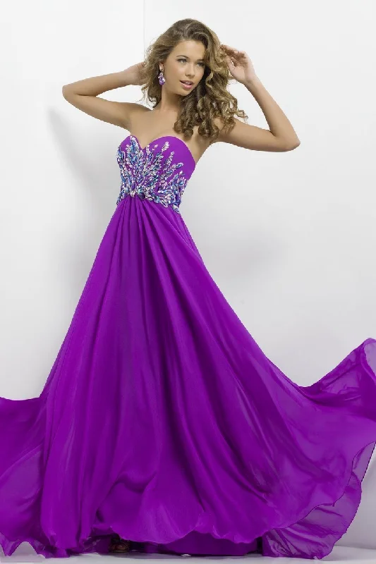 Blush by Alexia Designs - 9710SC Sweetheart Embellished A-Line Dress