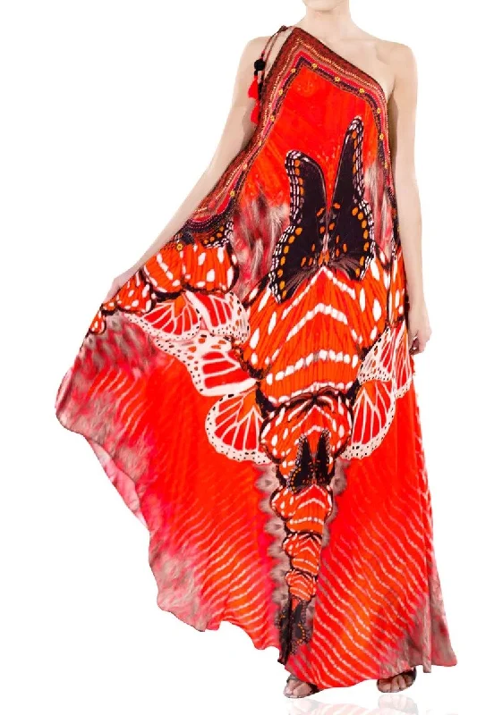 Butterfly Print Long Dress