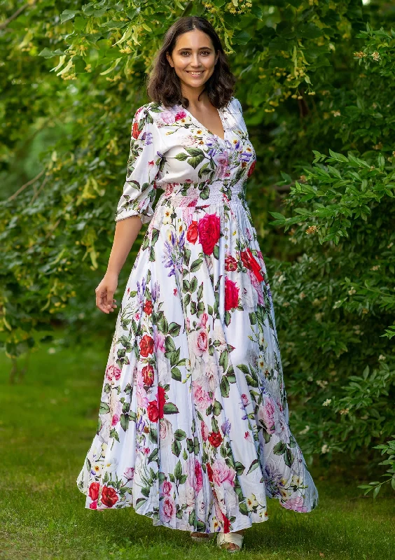 Isabella Rosalia White Plus Dress