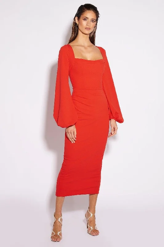 Mariposa Dress - Cherry
