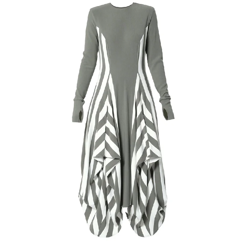 Striped Dress | Khaki