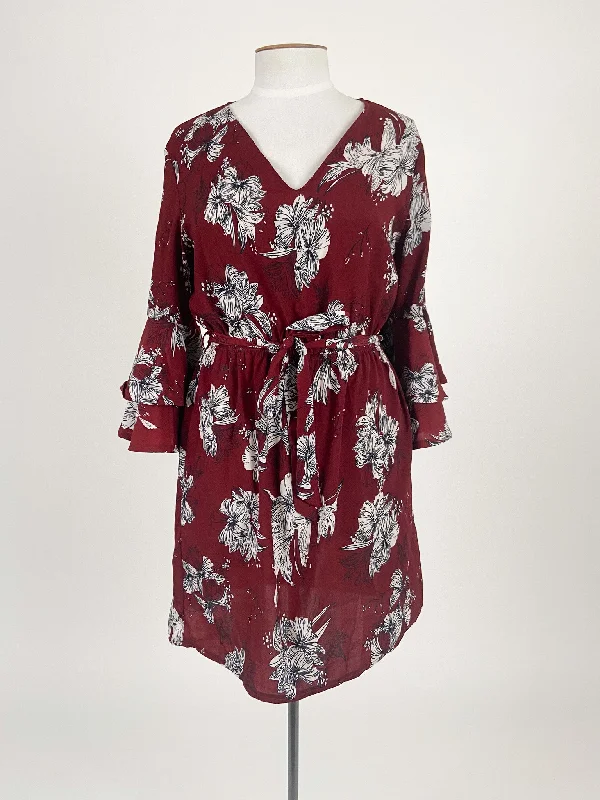Parisian | Red Casual/Workwear Dress | Size 12