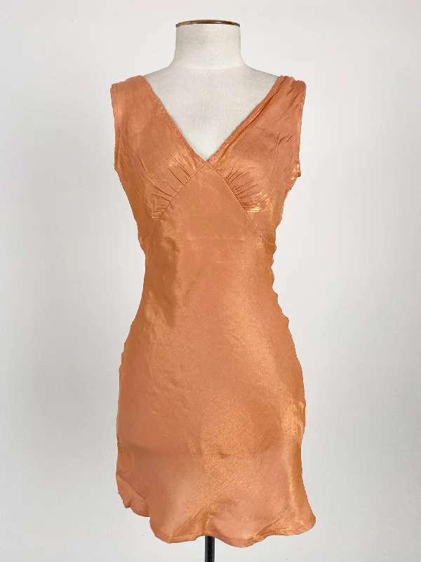 PepperMayo | Orange Cocktail Dress | Size 6