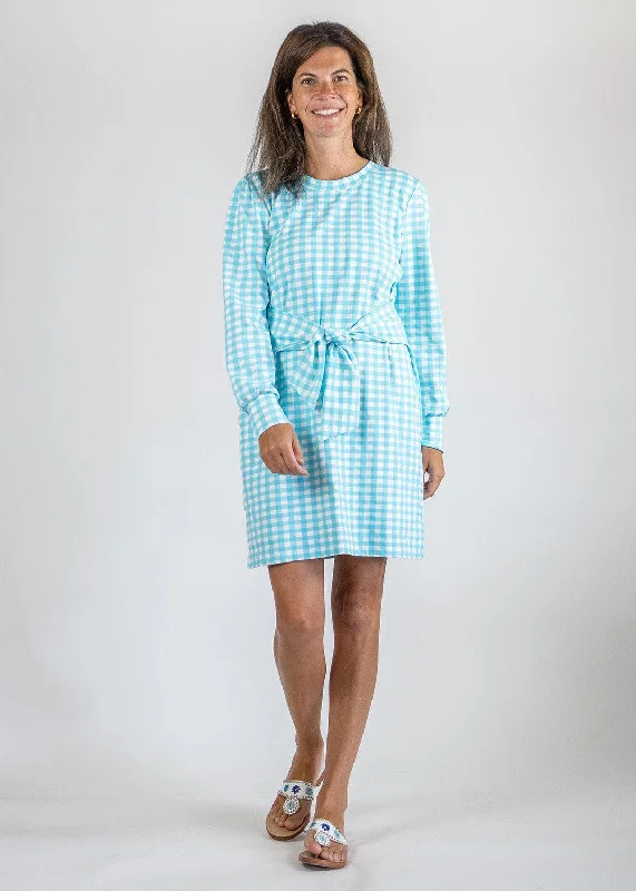 Sydney Dress- Gingham Blue Radiance
