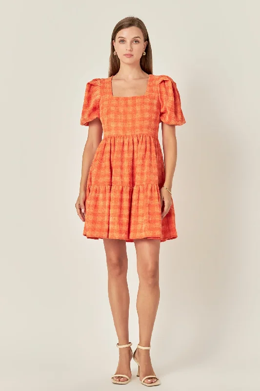 English Factory - Tweed Babydoll Dress