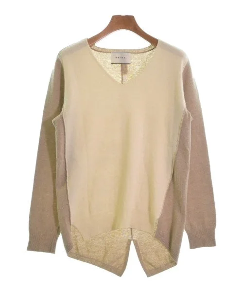 BEIGE, Sweaters Fleece Sweater Nylon Polyester