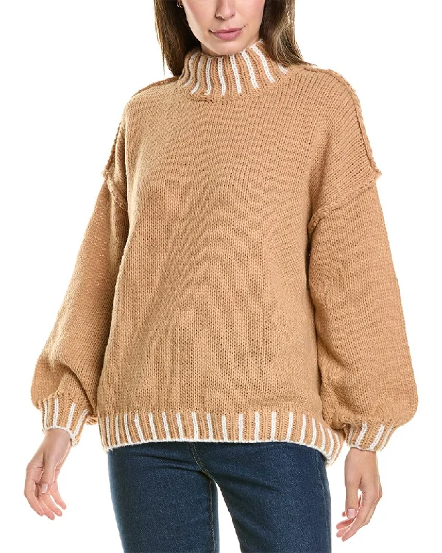 Avantlook Sweater Herringbone Houndstooth Plaid