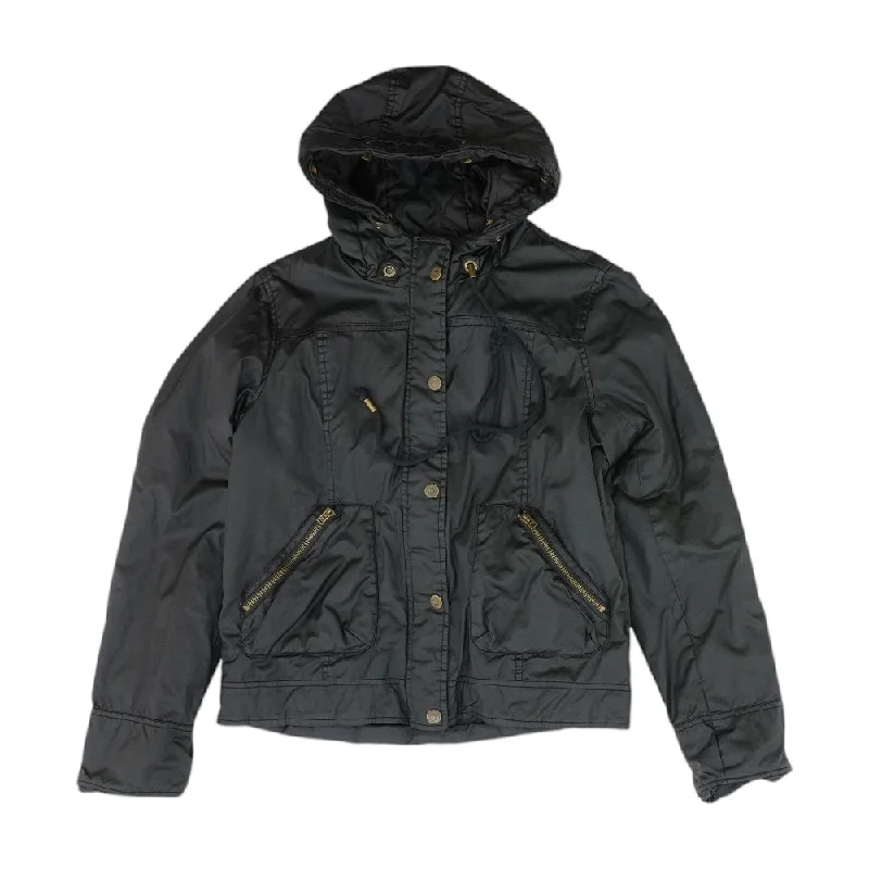 Black Solid Lightweight Jacket Denim Jacket Leather Jacket Suede Jacket