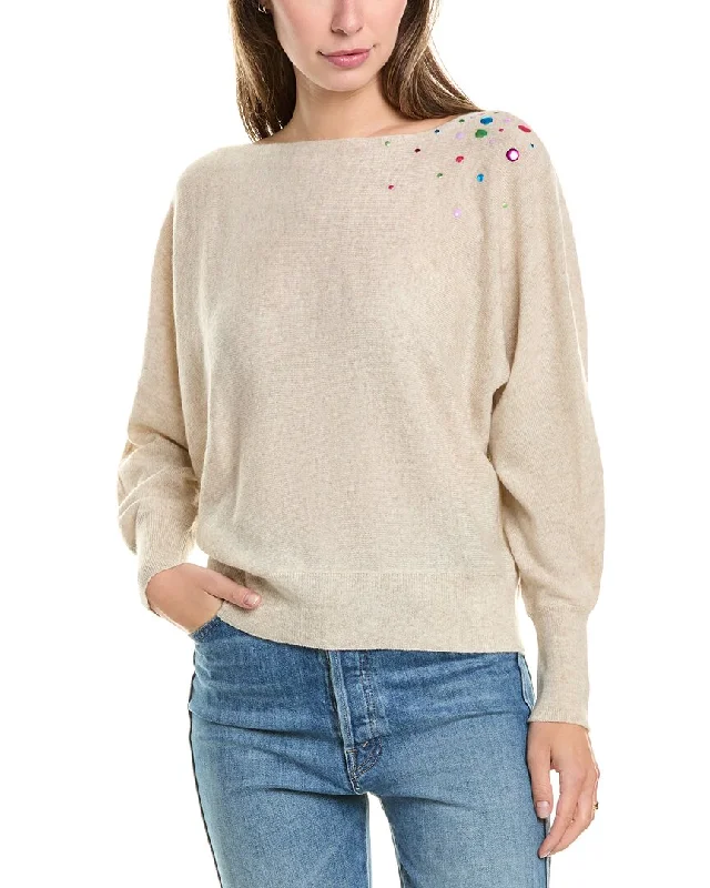 Brodie Cashmere Wool & Cashmere-Blend Hot Fix Off Shoulder Jumper Satin Fabric Silk Fabric Chiffon Fabric