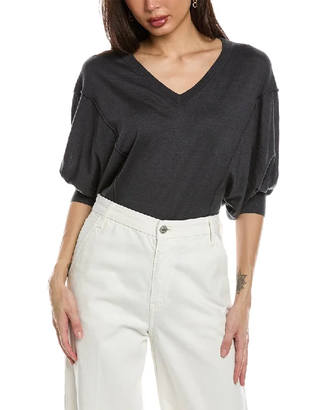 Brunello Cucinelli Sweater Embroidered Appliqued Beaded
