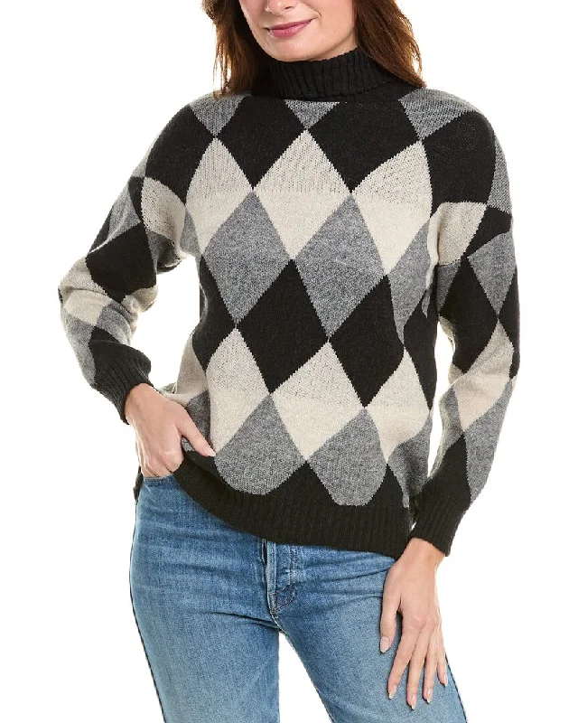 Colette Rose Sweater Plaid Sweater Polka Dot Checkered