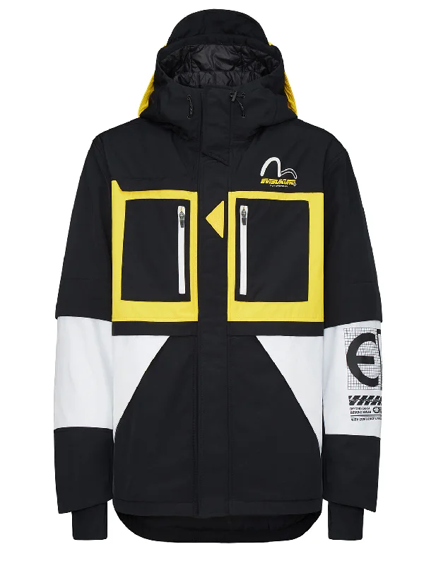 Colorblock Padded Jacket Insulated Jacket Fitted Jacket Loose Jacket