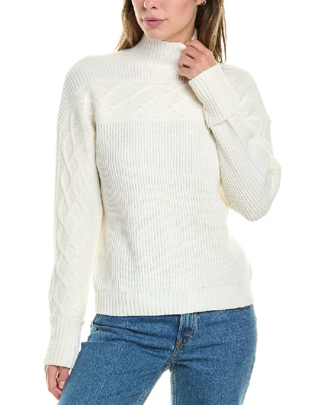 Design History Horizontal Cable Sweater Soft Cozy Warm