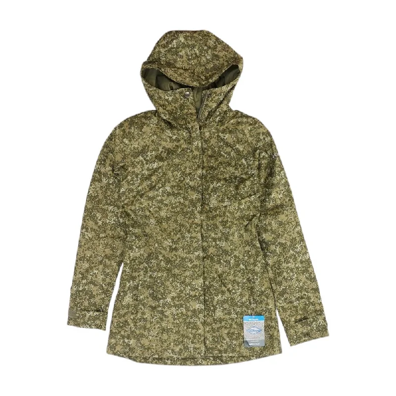Green Camo Rain Jacket Satin Jacket Silk Jacket Chiffon Jacket
