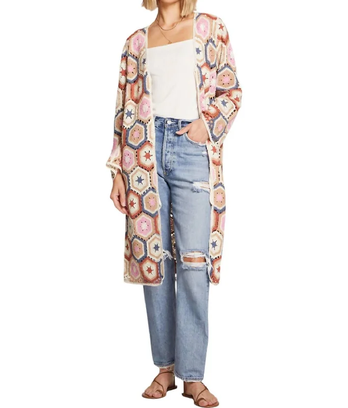 Harmony Sweater In Multi Color Fitted Loose Oversized