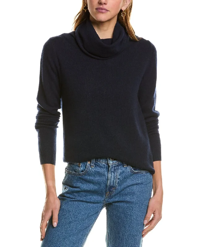 Kier + J Turtleneck Cashmere Sweater Boxy Sweater Fitted Sweater A-Line