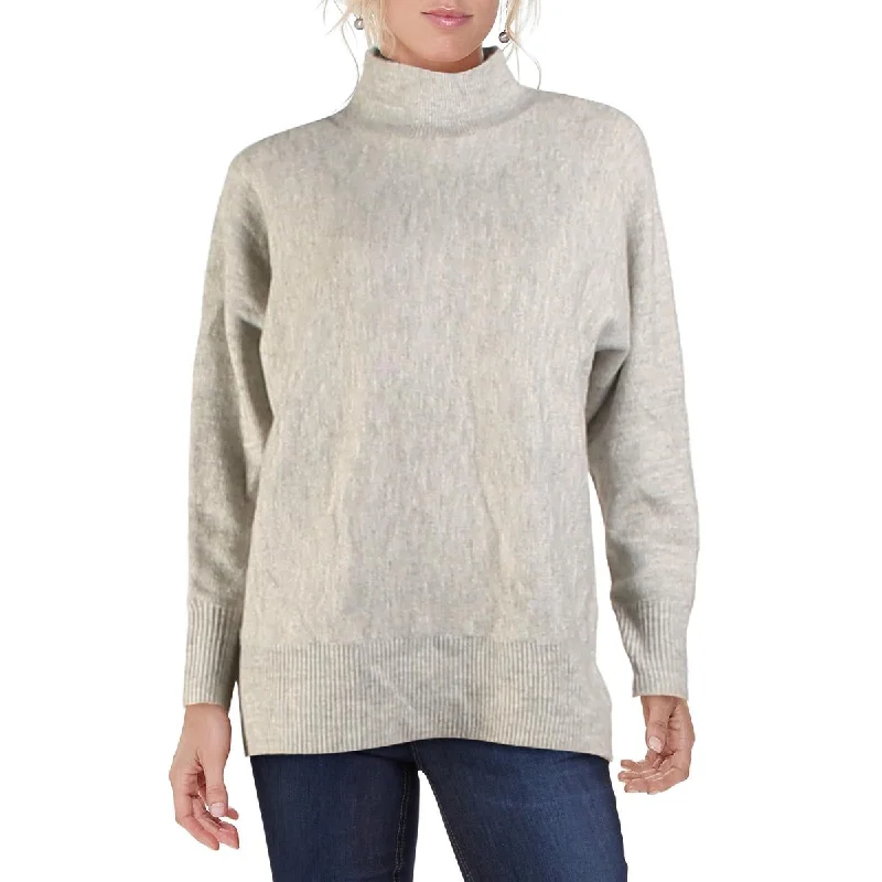 Lehi Womens Heathered Dolman Sleeve Turtleneck Sweater Satin Blend Silk Blend Wool Blend Lehi Womens Heathered Dolman Sleeve Turtleneck Sweater Satin Blend Silk Blend Wool Blend