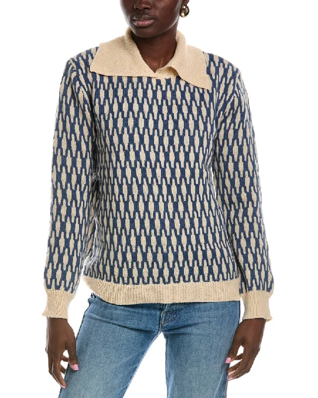 Lyra & Co Sweater Embroidered Appliqued Beaded