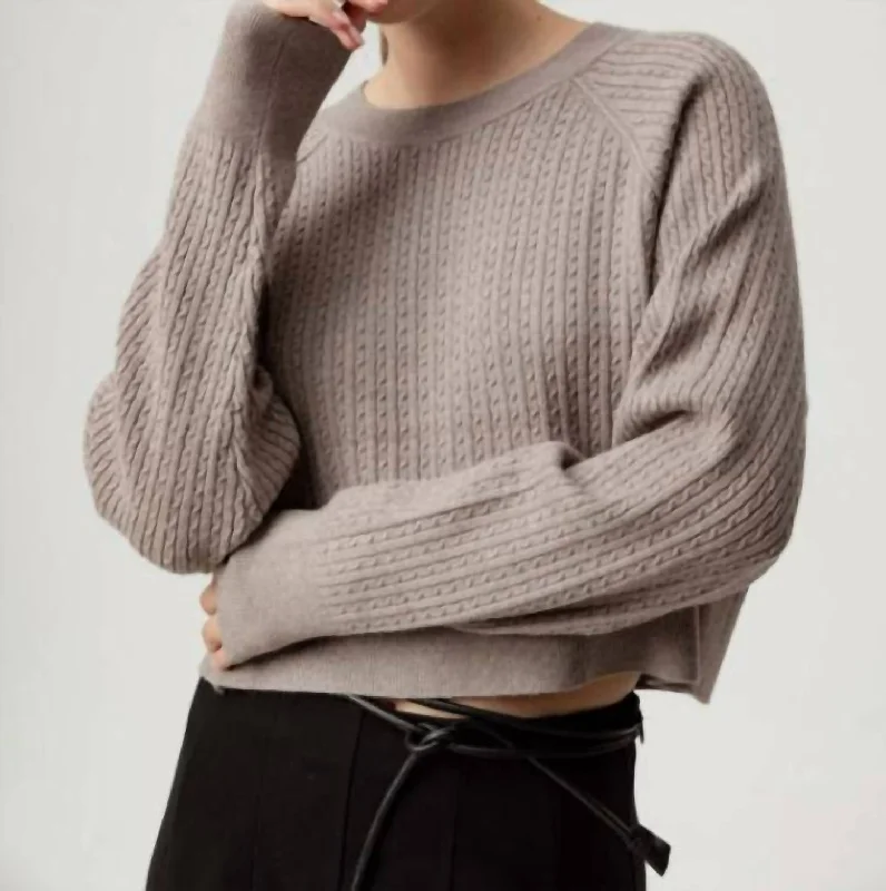 Venice Sweater In Toast Rayon Fabric Velvet Fabric Corduroy Fabric