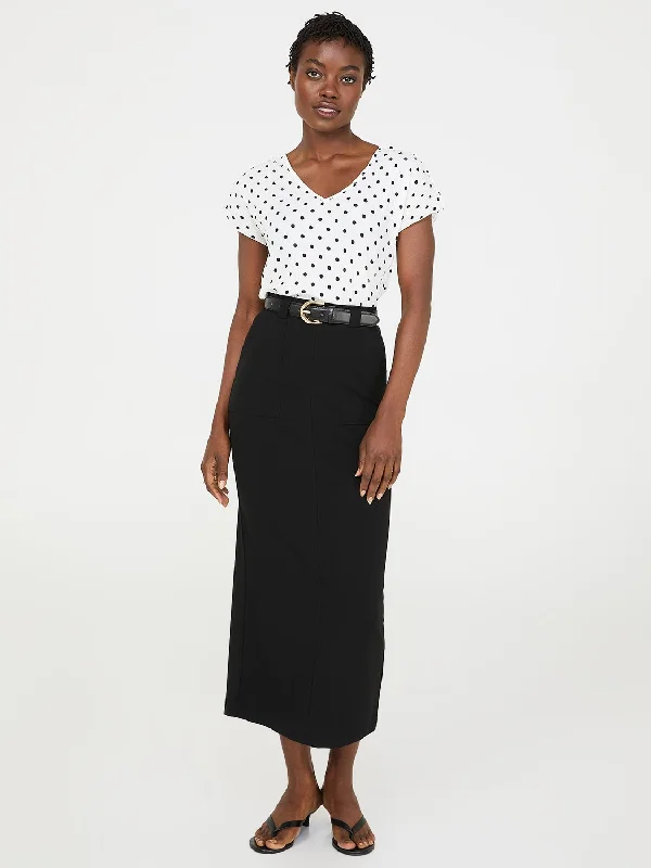 Porkchop Pocket Column Skirt lace skirt romantic