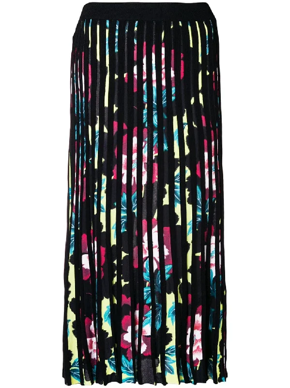 pleated floral skirt velvet skirt sumptuous