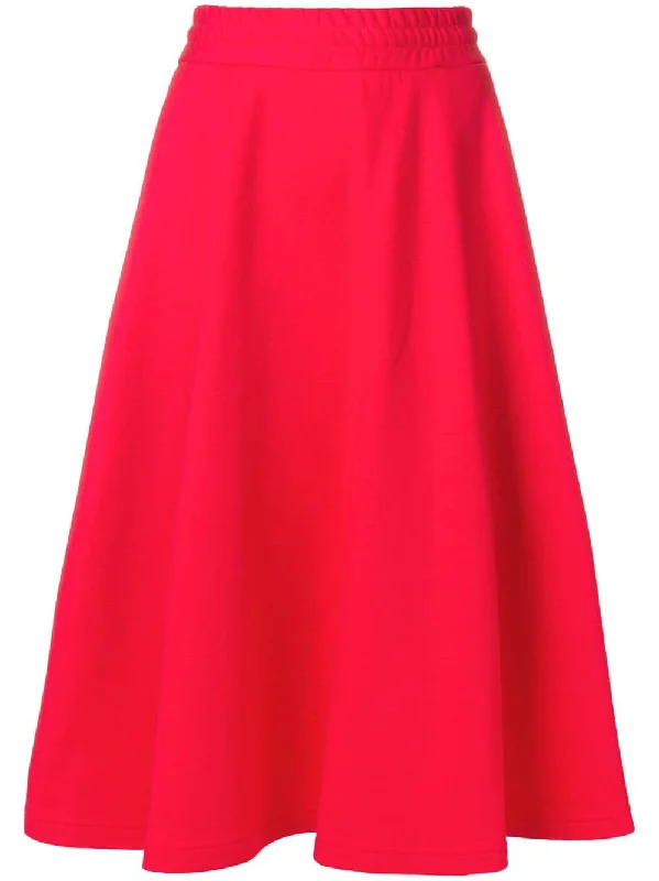 elasticated full skirt cashmere skirt soft