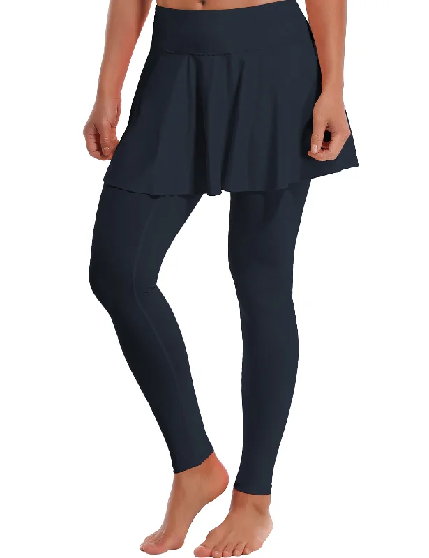 Athletic Tennis Golf Skort with Pocket Shorts darknavy_Jogging belted skirt waist