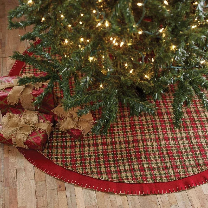 Claren Christmas Tree Skirt 48 VHC Brands velvet skirt rich