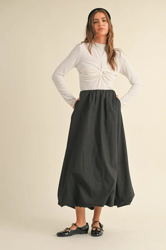 Cloud Bubble Skirt spandex blend skirt