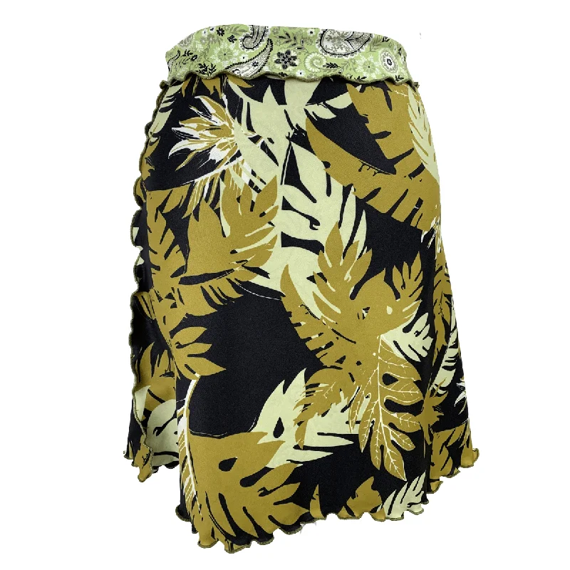 (Clearance) Coconut Night Switchstacks Bias Skirt leather skirt bold