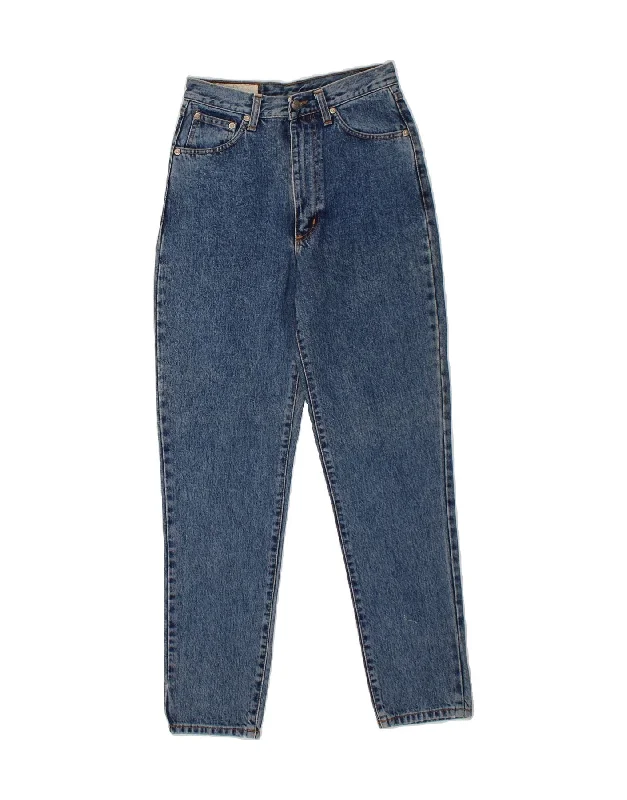 COTTON BELT Womens Slim Tapered Jeans W27 L29 Blue Cotton Chic Faded Blue Jeans