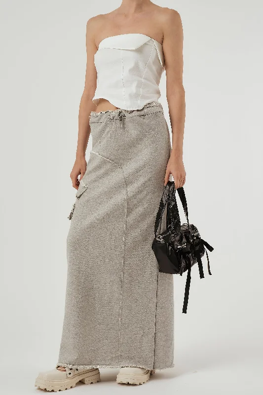 Delani Maxi Skirt patchwork skirt art
