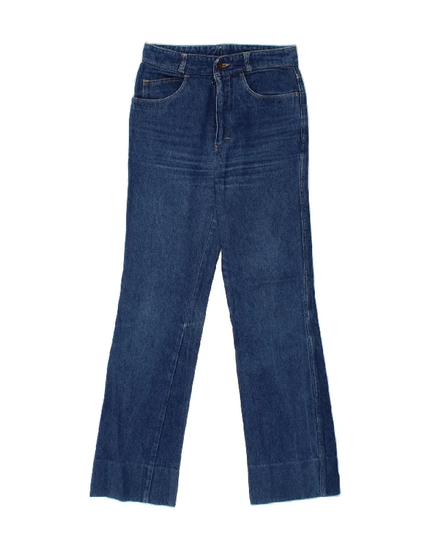 DUK Womens Straight Jeans W28 L30  Blue Comfortable Full-Length Denim Jeans