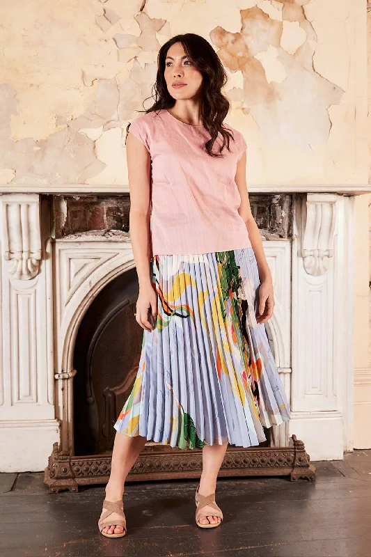 Faith Pleated Skirt Skylight lace skirt feminine